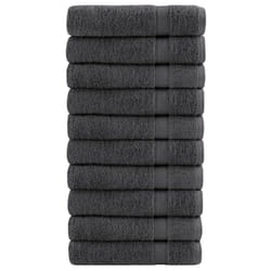 vidaXL Premium Sauna Towels Guest Bath Towel 10 pcs Gold 600gsm 100% Cotton - anthracite, 100 x 150 cm/ 10 pcs