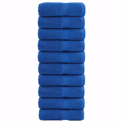 vidaXL Premium Hand Towels Shower Bath Towel Cream 600 gsm 100% Cotton - blue, 30 x 50 cm/ 10 pcs