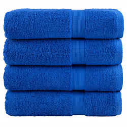 vidaXL Premium Hand Towels Shower Bath Towel Cream 600 gsm 100% Cotton - blue, 50 x 100 cm/ 4 pcs