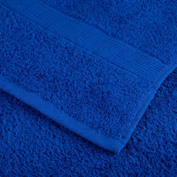 vidaXL Premium Sauna Towels Absorbent Bath Towel 2 pcs Grey 600gsm 100% Cotton - blue, 70 x 140 cm