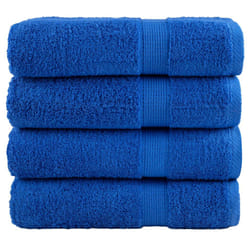vidaXL Premium Hand Towels Shower Bath Towel Cream 600 gsm 100% Cotton - blue, 70 x 140 cm/ 4 pcs