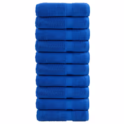 vidaXL Premium Sauna Towels Guest Bath Towel 10 pcs Gold 600gsm 100% Cotton - blue, 100 x 150 cm/ 10 pcs