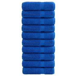 vidaXL Premium Sauna Towels Guest Bath Towel 10 pcs Gold 600gsm 100% Cotton - blue, 100 x 150 cm/ 10 pcs