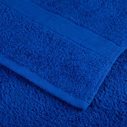 vidaXL Premium Sauna Towels Guest Bath Towel 10 pcs Grey 600gsm 100% Cotton - blue, 80 x 200 cm/ 4 pcs - Additional view 3