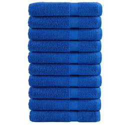 vidaXL Premium Sauna Towels Guest Bath Towel 10 pcs Gold 600gsm 100% Cotton - blue, 80 x 200 cm/ 10 pcs