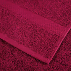 vidaXL Premium Sauna Towels Absorbent Bath Towel 2 pcs Grey 600gsm 100% Cotton - bordeaux, 30 x 30 cm - Additional view 4