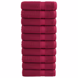 vidaXL Premium Sauna Towels Guest Bath Towel 10 pcs Grey 600gsm 100% Cotton - bordeaux, 100 x 150 cm/ 10 pcs