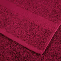 vidaXL Premium Sauna Towels Guest Bath Towel 10 pcs Gold 600gsm 100% Cotton - bordeaux, 80 x 200 cm/ 4 pcs - Additional view 4