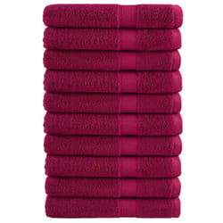 vidaXL Premium Sauna Towels Guest Bath Towel 10 pcs Gold 600gsm 100% Cotton - bordeaux, 80 x 200 cm/ 10 pcs