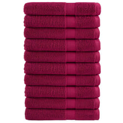 vidaXL Premium Sauna Towels Guest Bath Towel 10 pcs Gold 600gsm 100% Cotton - bordeaux, 100 x 200 cm/ 10 pcs
