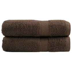 vidaXL Premium Sauna Towels Absorbent Bath Towel 2 pcs Grey 600gsm 100% Cotton - brown, 100 x 150 cm