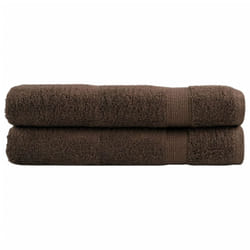 vidaXL Premium Sauna Towels Absorbent Bath Towel 2 pcs Grey 600gsm 100% Cotton - brown, 100 x 200 cm