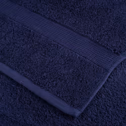 vidaXL Premium Sauna Towels Guest Bath Towel 10 pcs Grey 600gsm 100% Cotton - navy blue, 30 x 30 cm/ 2 pcs - Additional view 4