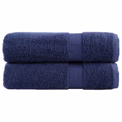 vidaXL Premium Soap Towels Hand Bath Towel 4 pcs Pink 600 gsm 100% Cotton - navy blue, 50 x 100 cm/ 2 pcs