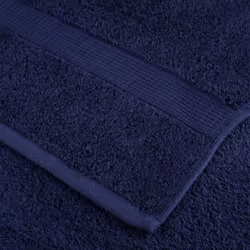 vidaXL Premium Sauna Towels Guest Bath Towel 10 pcs Gold 600gsm 100% Cotton - navy blue, 50 x 100 cm/ 10 pcs - Additional view 4
