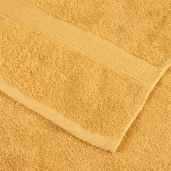 vidaXL Premium Sauna Towels Guest Bath Towel 10 pcs Gold 600gsm 100% Cotton - gold, 100 x 150 cm/ 4 pcs