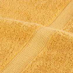 vidaXL Premium Sauna Towels Guest Bath Towel 10 pcs Gold 600gsm 100% Cotton - gold, 100 x 200 cm/ 4 pcs