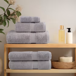 vidaXL Premium Sauna Towels Absorbent Bath Towel 2 pcs Grey 600gsm 100% Cotton - grey, 30 x 30 cm - Additional view 2
