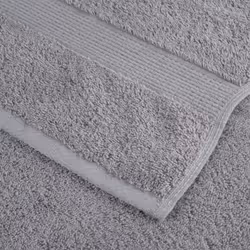 vidaXL Premium Sauna Towels Guest Bath Towel 10 pcs Grey 600gsm 100% Cotton - grey, 30 x 30 cm/ 4 pcs - Additional view 3