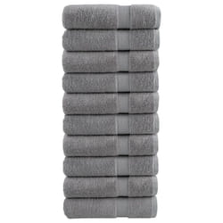 vidaXL Premium Sauna Towels Guest Bath Towel 10 pcs Gold 600gsm 100% Cotton - grey, 100 x 150 cm/ 10 pcs