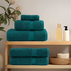 vidaXL Premium Sauna Towels Guest Bath Towel 10 pcs Grey 600gsm 100% Cotton - green, 80 x 200 cm/ 10 pcs - Additional view 2