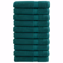 vidaXL Premium Sauna Towels Guest Bath Towel 10 pcs Gold 600gsm 100% Cotton - green, 100 x 200 cm/ 10 pcs