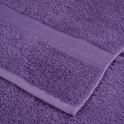 vidaXL Premium Hand Towels Shower Bath Towel Cream 600 gsm 100% Cotton - purple, 30 x 50 cm/ 4 pcs - Additional view 4