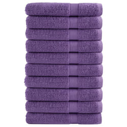 vidaXL Premium Sauna Towels Guest Bath Towel 10 pcs Gold 600gsm 100% Cotton - purple, 100 x 200 cm/ 10 pcs