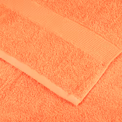 vidaXL Premium Hand Towels Shower Bath Towel Cream 600 gsm 100% Cotton - orange, 30 x 50 cm/ 10 pcs - Additional view 4