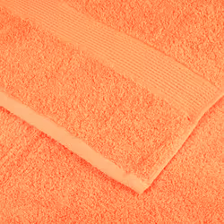 vidaXL Premium Sauna Towels Guest Bath Towel 10 pcs Gold 600gsm 100% Cotton - orange, 80 x 200 cm/ 4 pcs - Additional view 4
