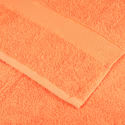 vidaXL Premium Sauna Towels Guest Bath Towel 10 pcs Gold 600gsm 100% Cotton - orange, 80 x 200 cm/ 10 pcs - Additional view 4
