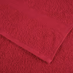 vidaXL Premium Sauna Towels Guest Bath Towel 10 pcs Gold 600gsm 100% Cotton - red, 100 x 150 cm/ 4 pcs - Additional view 4