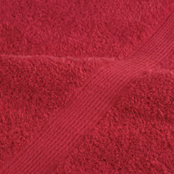 vidaXL Premium Sauna Towels Guest Bath Towel 10 pcs Gold 600gsm 100% Cotton - red, 100 x 150 cm/ 4 pcs - Additional view 5