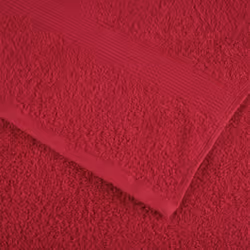 vidaXL Premium Sauna Towels Guest Bath Towel 10 pcs Grey 600gsm 100% Cotton - red, 80 x 200 cm/ 10 pcs - Additional view 4