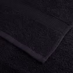 vidaXL Premium Sauna Towels Absorbent Bath Towel 2 pcs Grey 600gsm 100% Cotton - black, 30 x 30 cm - Additional view 4