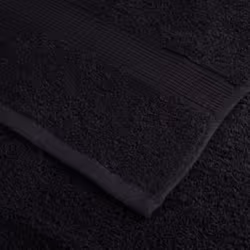 vidaXL Premium Sauna Towels Absorbent Bath Towel 2 pcs Grey 600gsm 100% Cotton - black, 70 x 140 cm - Additional view 4