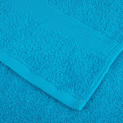 vidaXL Premium Sauna Towels Guest Bath Towel 10 pcs Grey 600gsm 100% Cotton - turquoise, 30 x 30 cm/ 4 pcs - Additional view 4