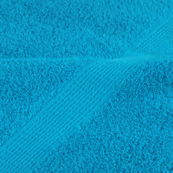 vidaXL Premium Sauna Towels Guest Bath Towel 10 pcs Grey 600gsm 100% Cotton - turquoise, 30 x 30 cm/ 4 pcs - Additional view 5