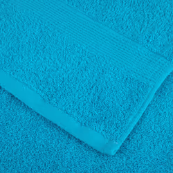 vidaXL Premium Hand Towels Shower Bath Towel Cream 600 gsm 100% Cotton - turquoise, 30 x 50 cm/ 10 pcs - Additional view 4