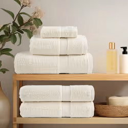 vidaXL Premium Soap Towels Hand Bath Towel 4 pcs Orange 600 gsm 100% Cotton - cream, 30 x 30 cm/ 4 pcs - Additional view 2