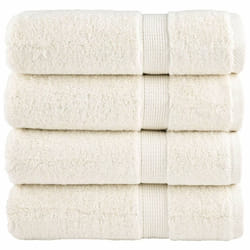 vidaXL Premium Hand Towels Shower Bath Towel Cream 600 gsm 100% Cotton - cream, 50 x 100 cm/ 4 pcs
