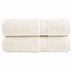 vidaXL Premium Sauna Towels Absorbent Bath Towel 2 pcs Grey 600gsm 100% Cotton - cream, 100 x 150 cm