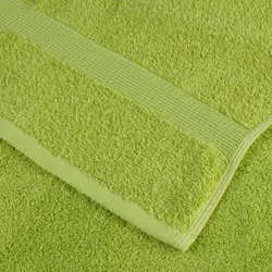 vidaXL Premium Sauna Towels Guest Bath Towel 10 pcs Grey 600gsm 100% Cotton - apple green, 30 x 50 cm/ 10 pcs - Additional view 4