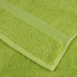 vidaXL Premium Hand Towels Shower Bath Towel Cream 600 gsm 100% Cotton - apple green, 50 x 100 cm/ 4 pcs - Additional view 4