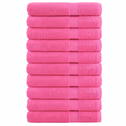 vidaXL Premium Sauna Towels Guest Bath Towel 10 pcs Gold 600gsm 100% Cotton - pink, 100 x 200 cm/ 10 pcs