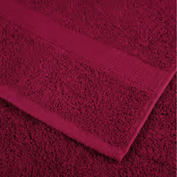 vidaXL Premium Towel Set 6 Piece Absorbent Shower Towel Bath Towels 600 gsm - bordeaux