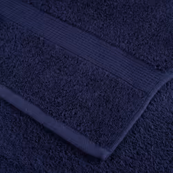 vidaXL Premium Towel Set 6 Piece Absorbent Shower Towel Bath Towels 600 gsm - navy blue