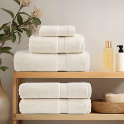 vidaXL Premium Towel Set 6 Piece Absorbent Shower Towel Bath Towels 600 gsm - cream