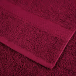 vidaXL Premium Towel Set 12 Piece Shower Towel Bath Towel 600 gsm 100% Cotton - bordeaux
