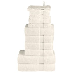 vidaXL Premium Towel Set 12 Piece Shower Towel Bath Towel 600 gsm 100% Cotton - cream